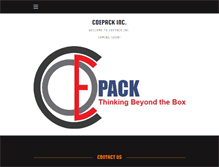 Tablet Screenshot of coepack.com
